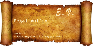 Engel Vulfia névjegykártya