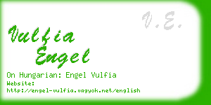 vulfia engel business card